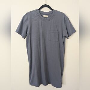 Madewell Blue/Gray T-shirt Dress (S)